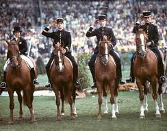 Ranskan voitokas joukkue Aachenissa 1979. D'Esme, Carde, Flament, Le Rolland